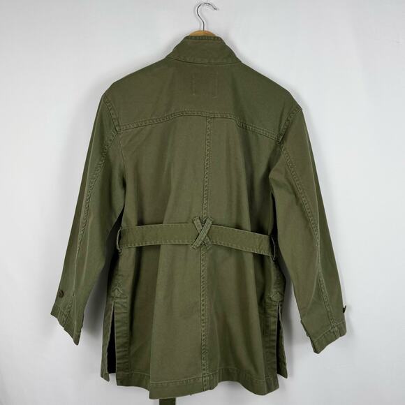 Madewell Jacket Womens Medium Oversized Utility Cargo Belted Coat - Picture 7 of 16